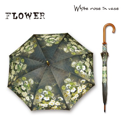 WHITE ROSE IN VASE  1000